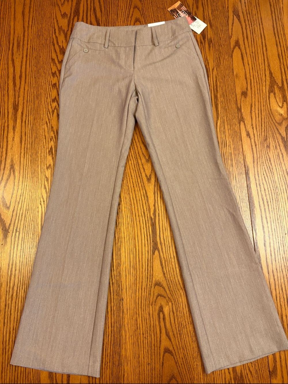 NWT Joe B L.A. Fit Fit Perfected Semi-Low Rise & Semi-Flare Tan Trousers Pants 5
